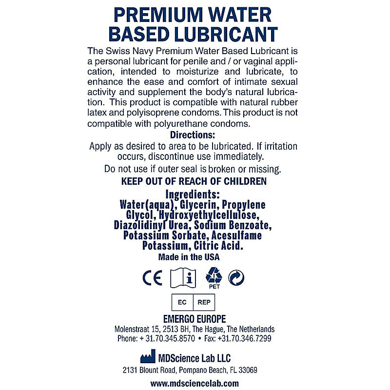 Swiss Navy Sensual Water Based Arousal Gel by Swiss Navy - Water Based Lubes