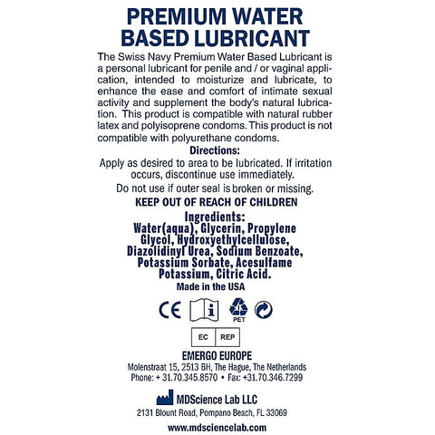 Swiss Navy Sensual Water Based Arousal Gel by Swiss Navy - Water Based Lubes