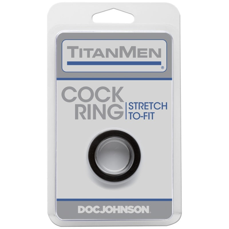 Cock Ring Black by Doc Johnson - Stretchy Cock Rings