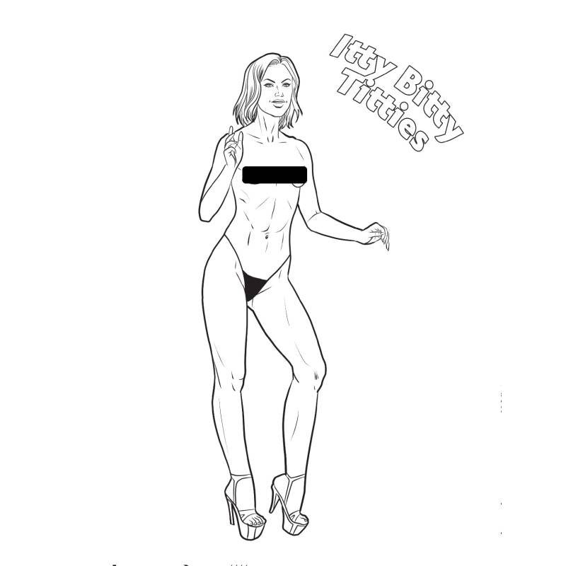 Boobs Colouring Book Party Gift by Wood Rocket - Party Gifts and Novelties