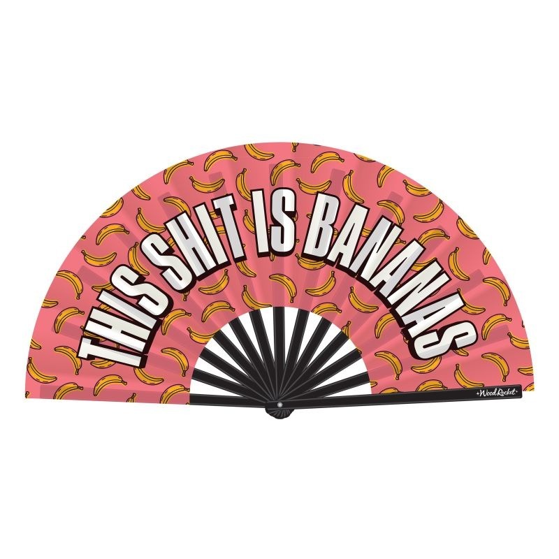 This Shit Is Bananas Folding Fan Party Gift by Wood Rocket - Party Gifts and Novelties