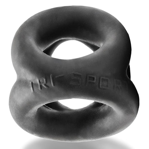 Tri Sport 3 Size Ring Cock Ball And Sling Night by OxBalls - Ball and Cock Toys