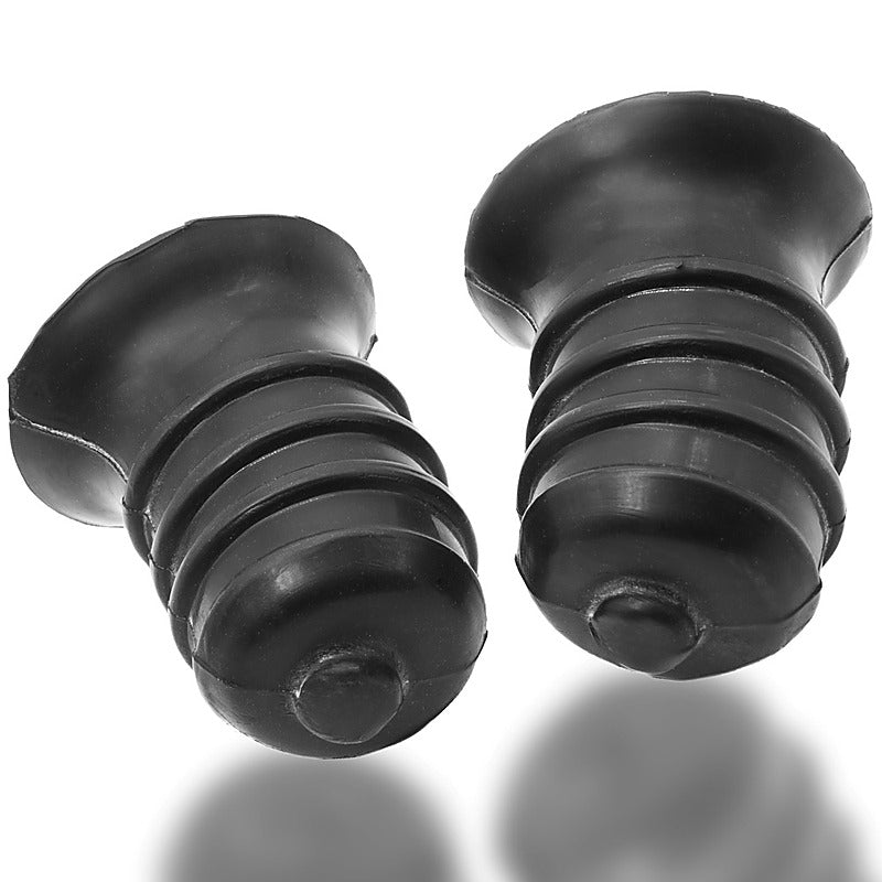 Ribnibs Curved Springy-Ribbed Nip Suckers Night by OxBalls - Nipple and Clit Clamps