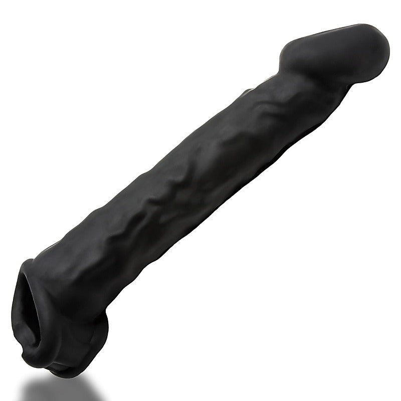 Muscle Ripped Inner Ribbed Velvet Smooth Cock Sheath - Penis Sleeves and Extenders