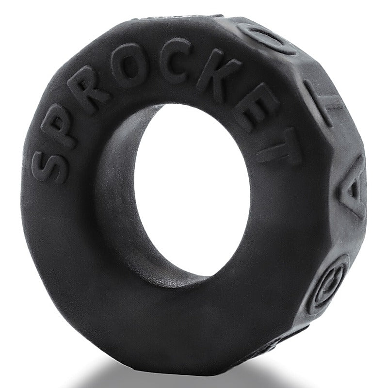 Sprocket Comfort No-Roll Cock Ring Night by OxBalls - Stretchy Cock Rings