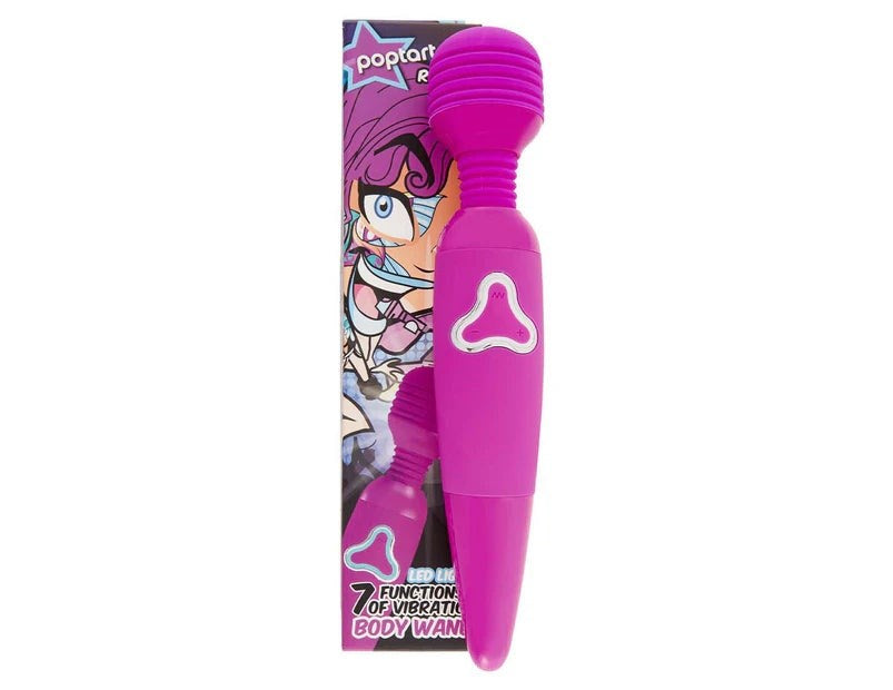 Poptart Roxy Rechargeable Body Wand Massager Purple - Body Wands