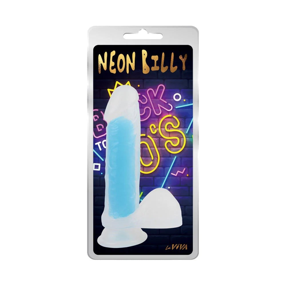 Neon Billy 7.6 Inches Suction Cup Realistic Dildo Plus Free Clean Vibe - Realistic Dildos