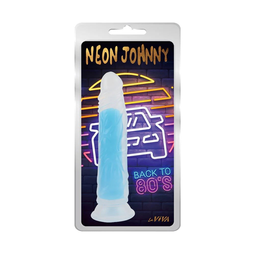 Neon Johnny 8.4 Inches Realistic Silicone Dong Plus Free Clean Vibe - Realistic Dildos