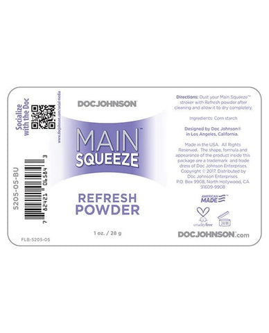 Main Squeeze Personal Refresh Powder by Doc Johnson - Bath and Intimate Fragrances