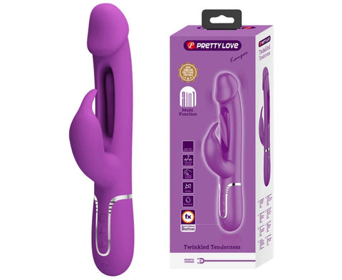 Pretty Love Kampas 3-in-1 Multi-Function Rechargeable - Rabbit Vibrators