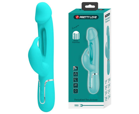 Pretty Love Kampas 3-in-1 Multi-Function Rechargeable - Rabbit Vibrators