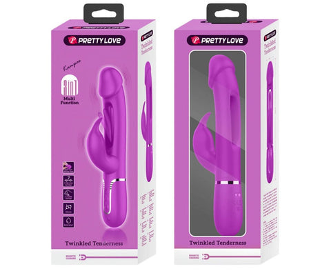 Pretty Love Kampas 3-in-1 Multi-Function Rechargeable - Rabbit Vibrators