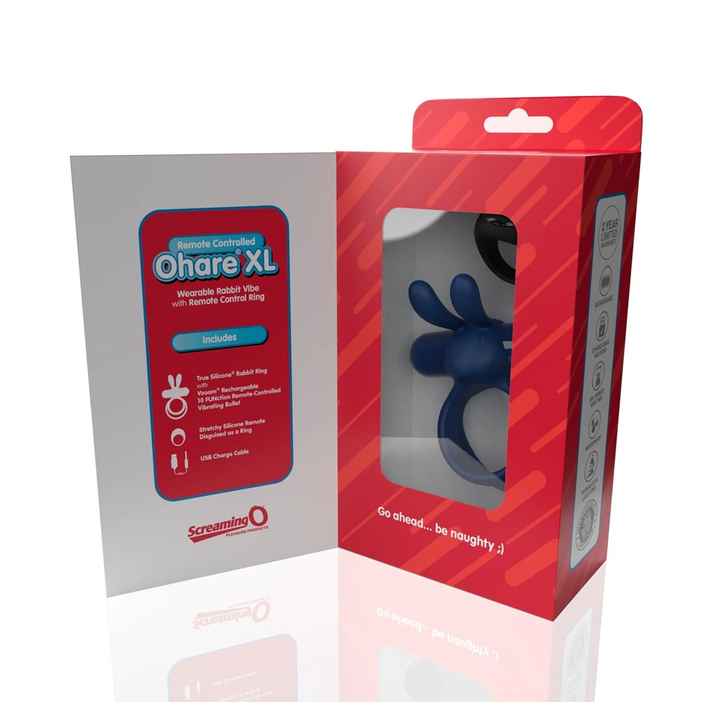 Screaming O Ohare XL Remote Control 10 Functions Vibrating Penis Ring - Vibrating Cock Rings