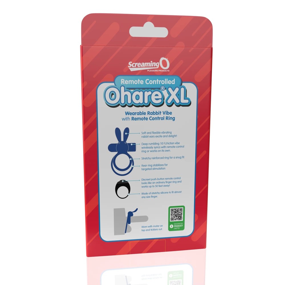 Screaming O Ohare XL Remote Control 10 Functions Vibrating Penis Ring - Vibrating Cock Rings