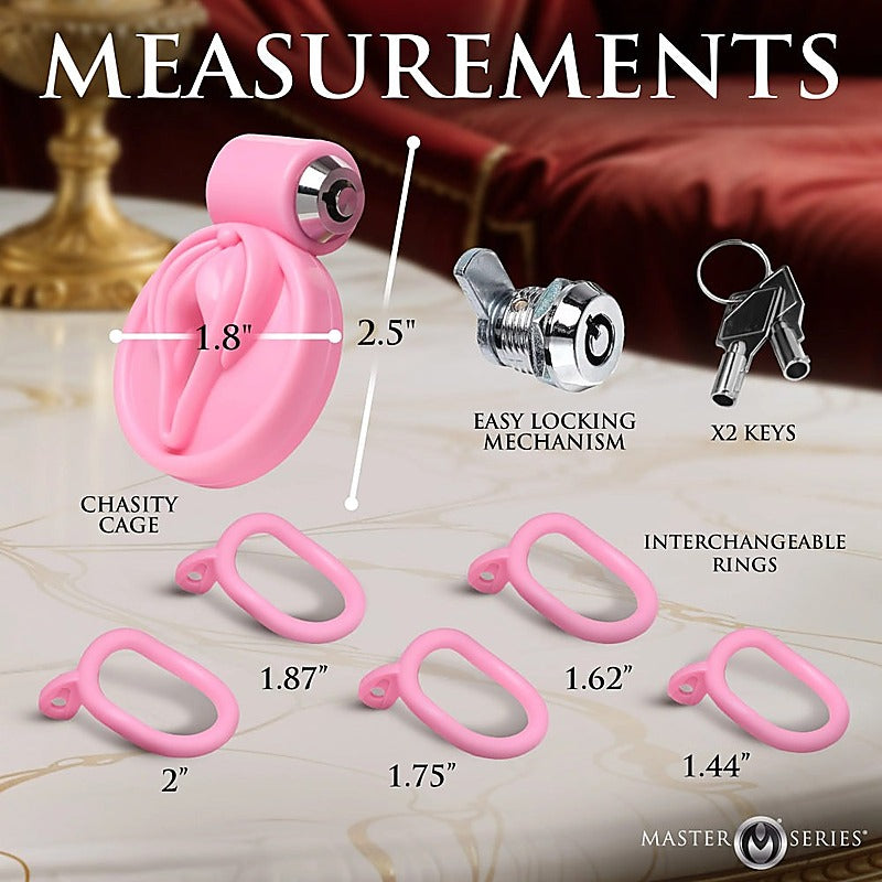 Pussification Vulva Chastity Cage by XR Brands - Male Chastity