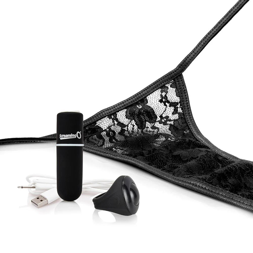 Screaming O My Secret Charged Remote Control Panty Vibrator Black - Remote Control Vibrators