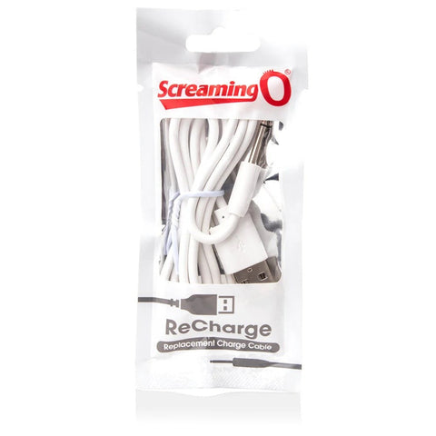 Recharge Cable USB to DC Vibrator by Screaming O - Vibrator Accessories