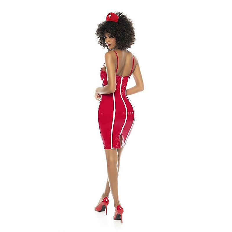 Nurse Costume Vinyl by Mapale - Fancy Dress Ups