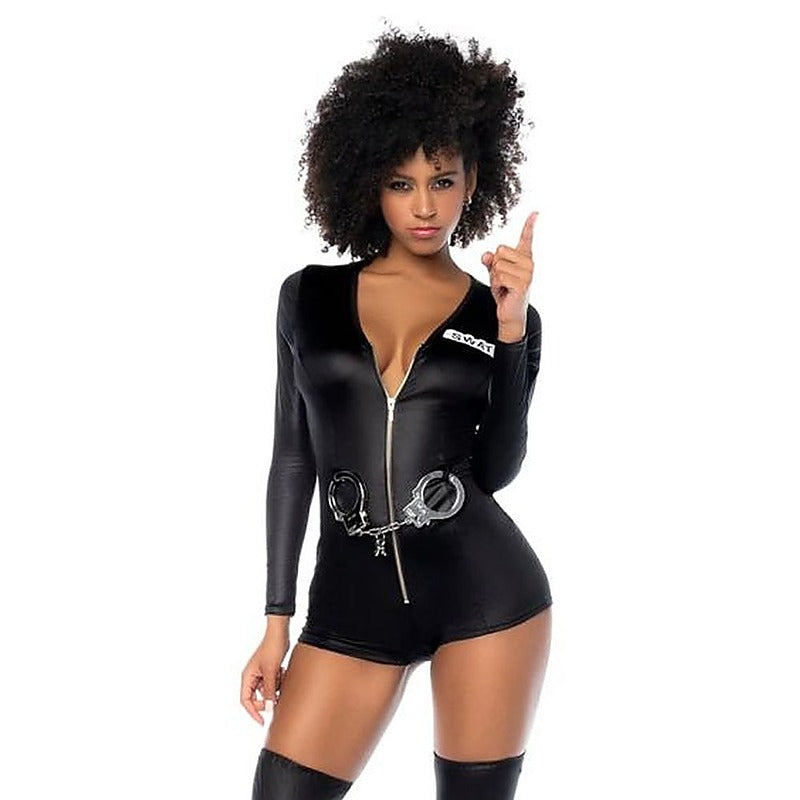 Sultry Swat Officer Costume by Mapale - Fancy Dress Ups