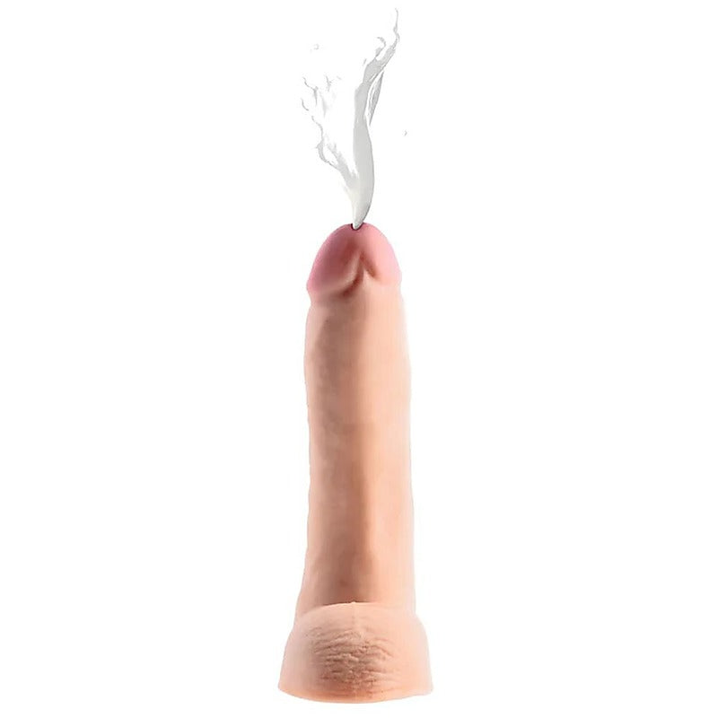 Squirting Dildo with Syringe 9in by XR Brands - Realistic Dildos