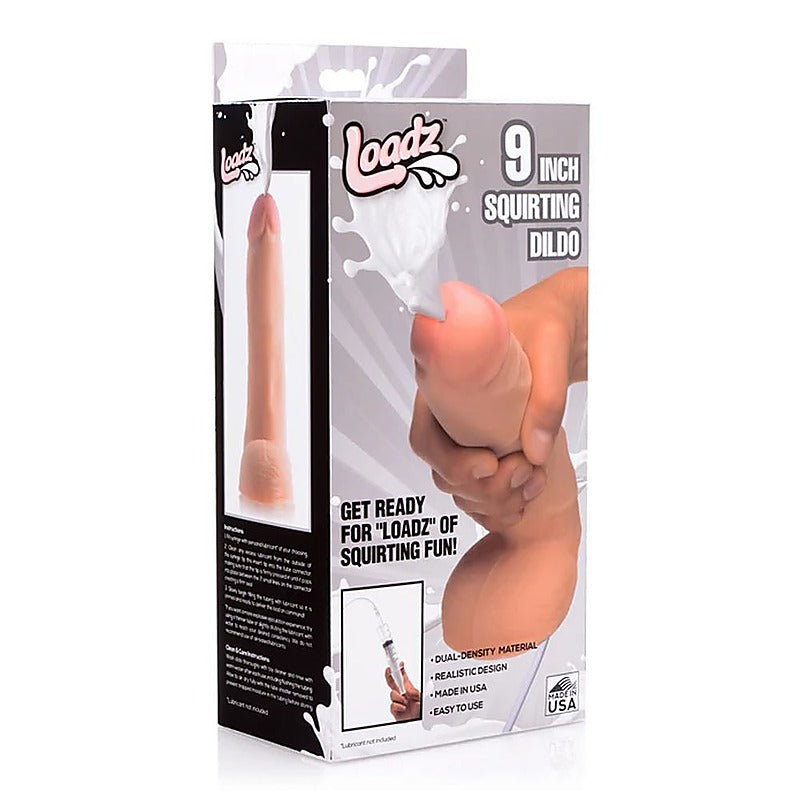 Squirting Dildo with Syringe 9in by XR Brands - Realistic Dildos