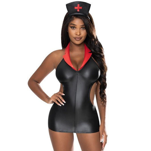 Exposed Lingerie Womens Night Nurse Costume S M - Fancy Dress Ups