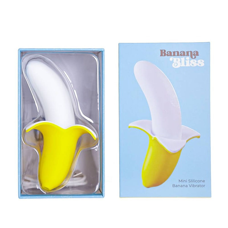 Banana Bliss Silicone Slimline Vibrator Massager - Personal Massagers