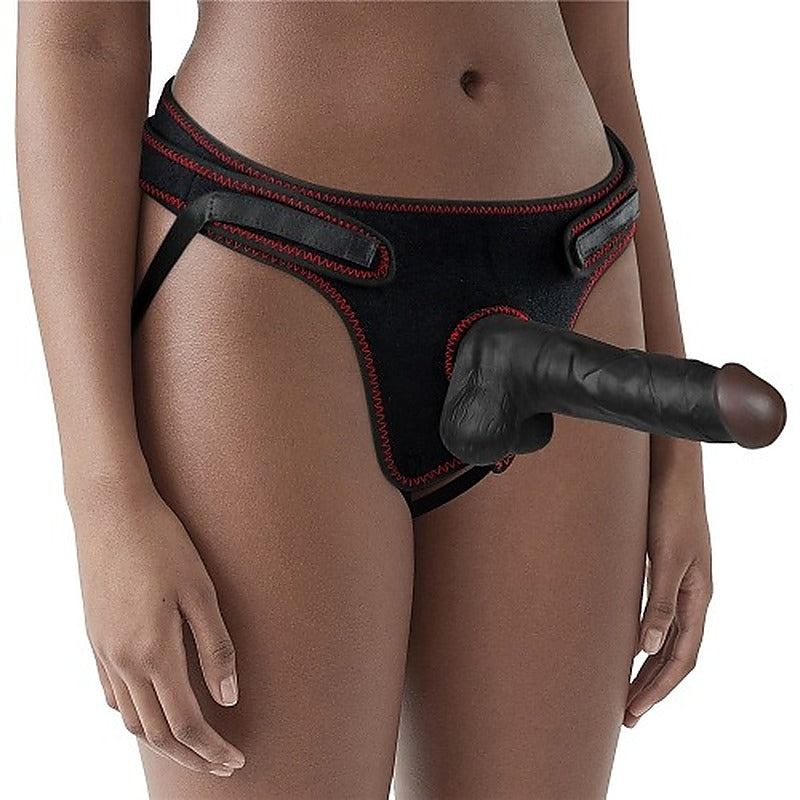 7.5 Inches Easy Strap On Dildo Set by Lovetoy - Strap On Sextoys