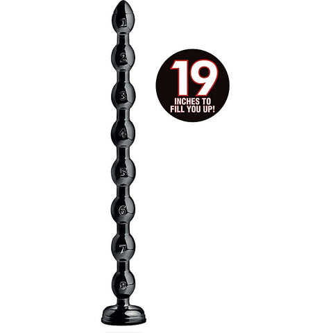 Hosed Beaded Anal Snake by XR Brands - Anal Beads and Balls