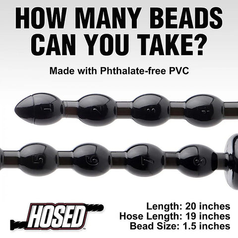 Hosed Beaded Anal Snake by XR Brands - Anal Beads and Balls