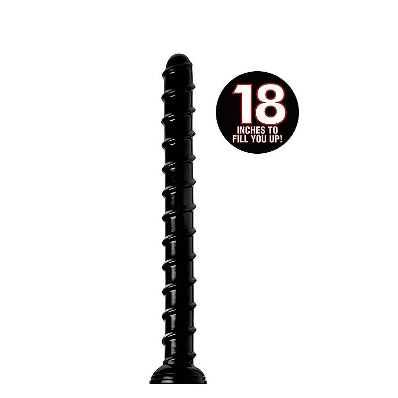 Hosed Swirl Thick Anal Snake by XR Brands - Anal Dildos