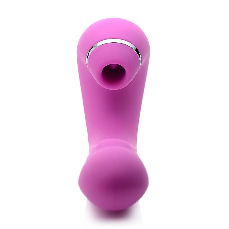 Shegasm 5 Star 10X Tapping G-Spot Vibe w/ Suction Vibrator - G-Spot Vibrators