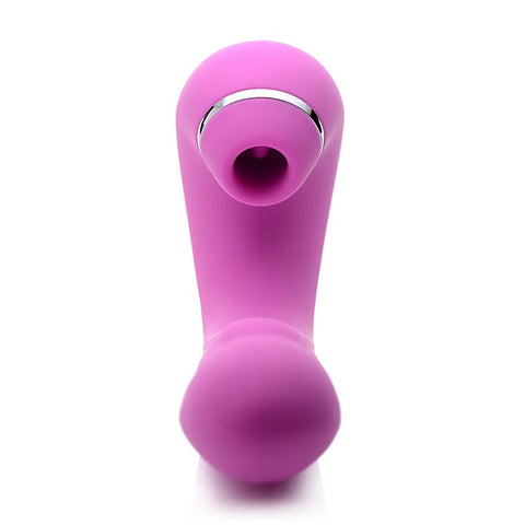 Shegasm 5 Star 10X Tapping G-Spot Vibe w/ Suction Vibrator - G-Spot Vibrators