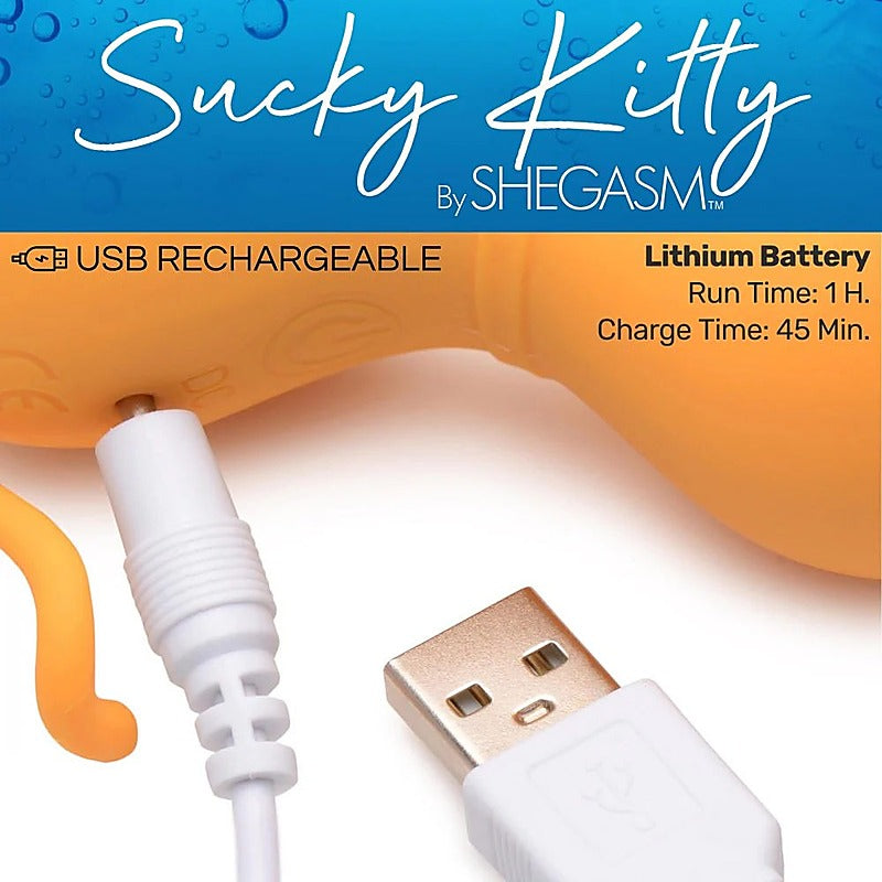 Sucky Kitty 7X Clitoral Stimulator Clit Vibrator - Clit Ticklers and Pulsators