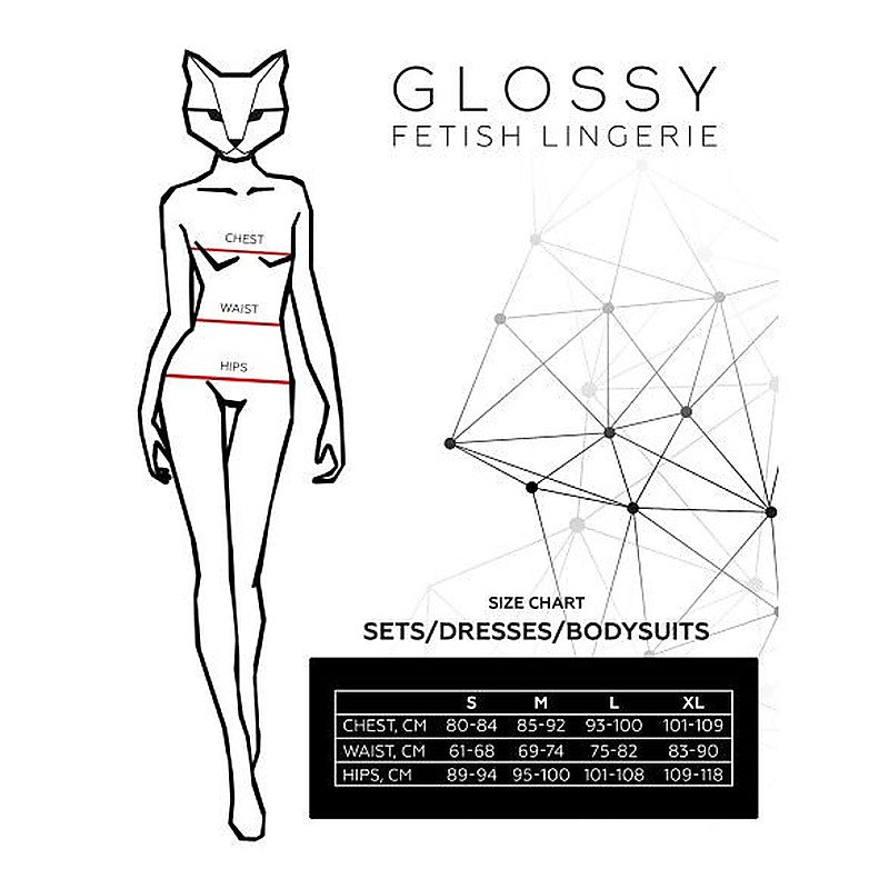 Glossy Sheril Dress Set Wetlook by ToyFa - Her Fetish