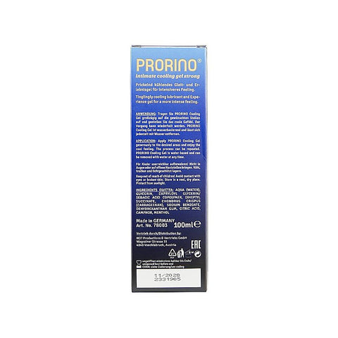 PRORINO Cooling Gel Strong Water Based Lube by Hot Ero - Water Based Lubes