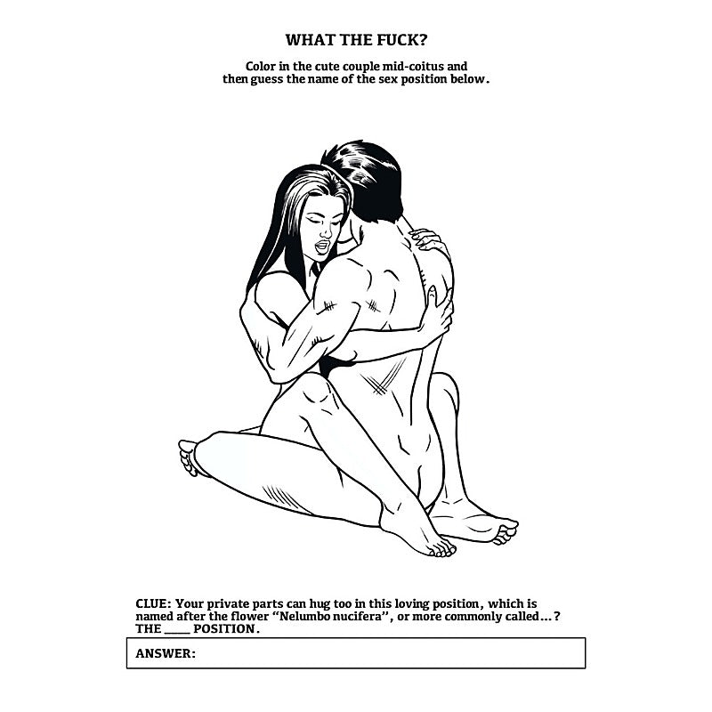 Kama Sutra Colouring Book Party Gift by Wood Rocket - Party Gifts and Novelties