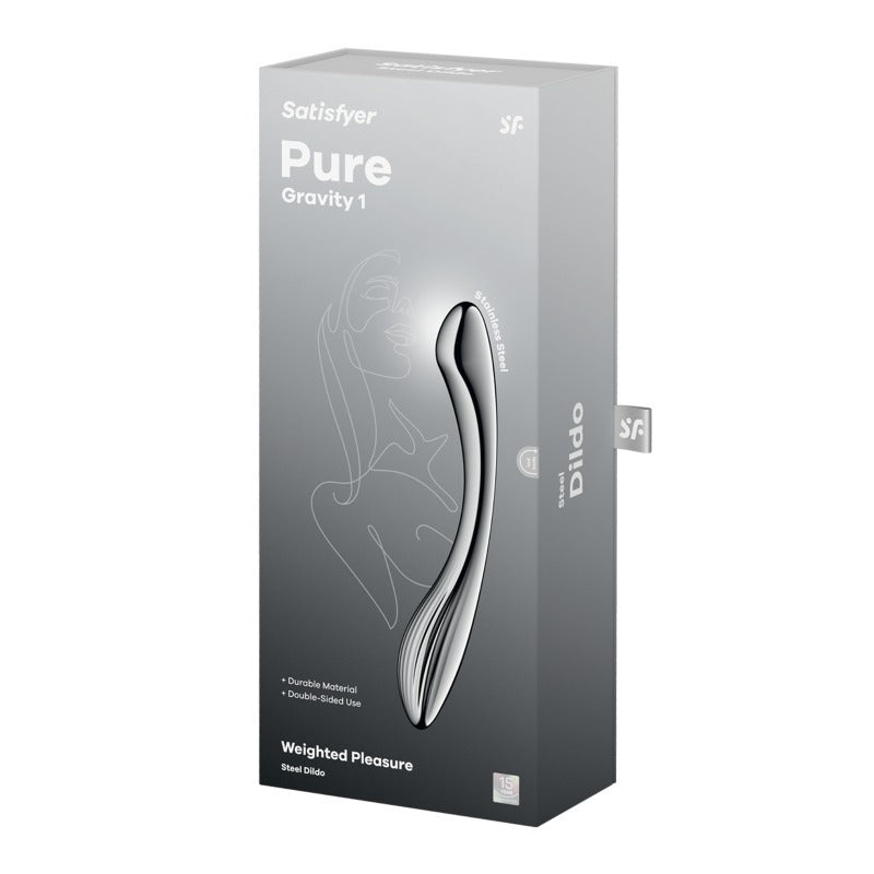 Pure Gravity 1 Metal Dildo by Satisfyer - Steel Sex Toys