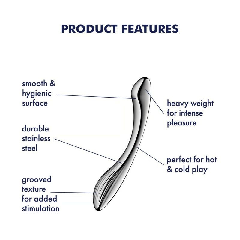 Pure Gravity 1 Metal Dildo by Satisfyer - Steel Sex Toys