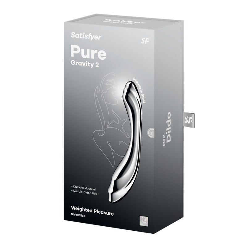 Pure Gravity 2 Metal Dildo by Satisfyer - Steel Sex Toys