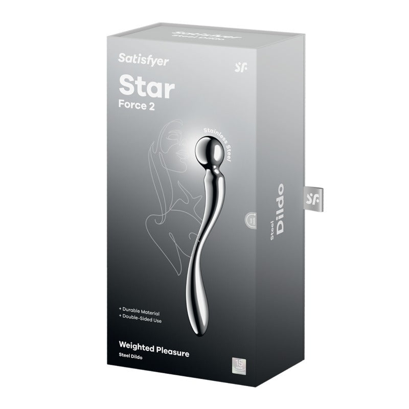 Star Force 2 Metal Dildo by Satisfyer - Steel Sex Toys