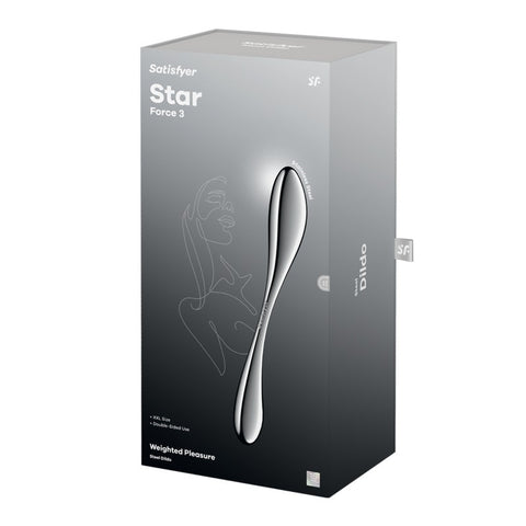 Star Force 3 Metal Dildo by Satisfyer - Steel Sex Toys
