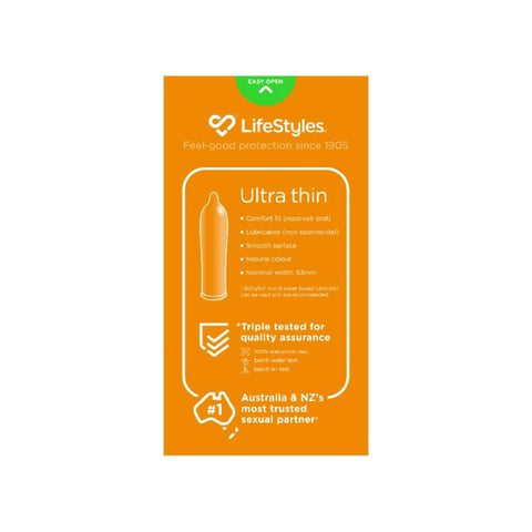Ultra Thin Sensitive Feel 20's Condom by Ansell - Condoms