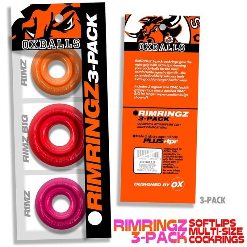 RimRingz Size Cock Ring Set by OxBalls - Cock Ring Sets