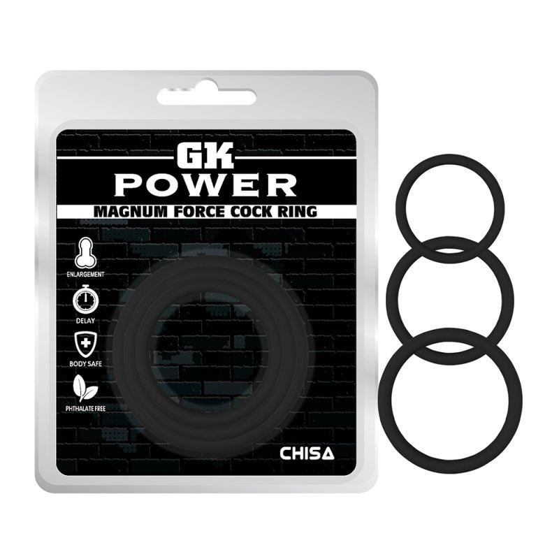 Magnum Force Cock Ring Set by Chisa - Cock Ring Sets