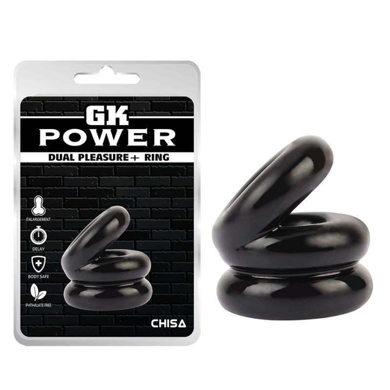 Stacked Dual Pleasure Ring by Chisa - Stretchy Cock Rings