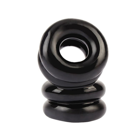 Double Stacked Dual Pleasure Ring by Chisa - Stretchy Cock Rings