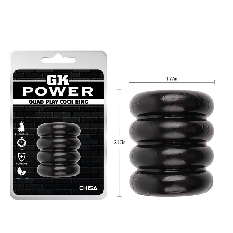 Quadplay Cock Ring by Chisa - Stretchy Cock Rings