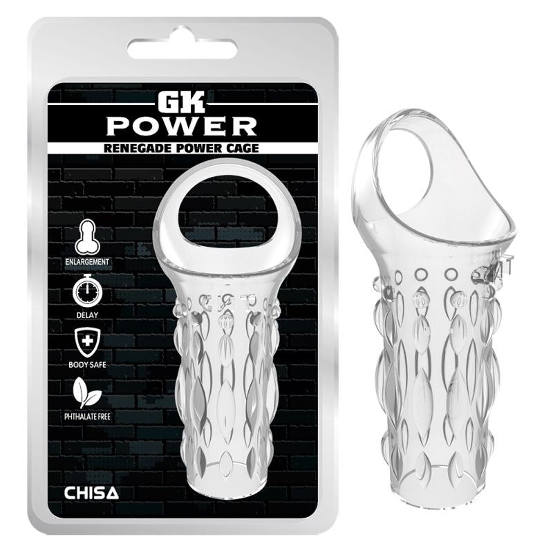 Renegade Power Cage Sleeve by Chisa - Male Chastity