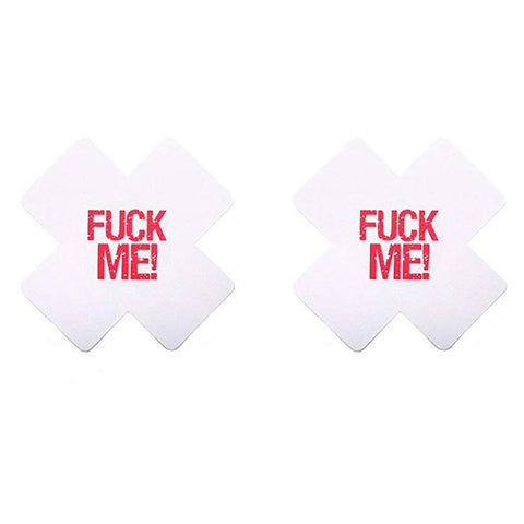 Sexy Fuck Me Nipple Pasties by Love In Leather - Breast and Nipple Toys